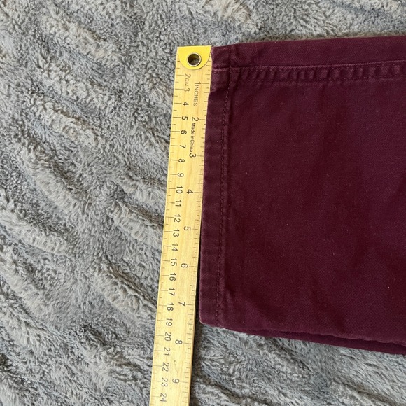 Levi Strauss & Co Two Horse Brand Burgundy Chinos Pants W33 L34 Cotton Blend - Picture 9 of 10